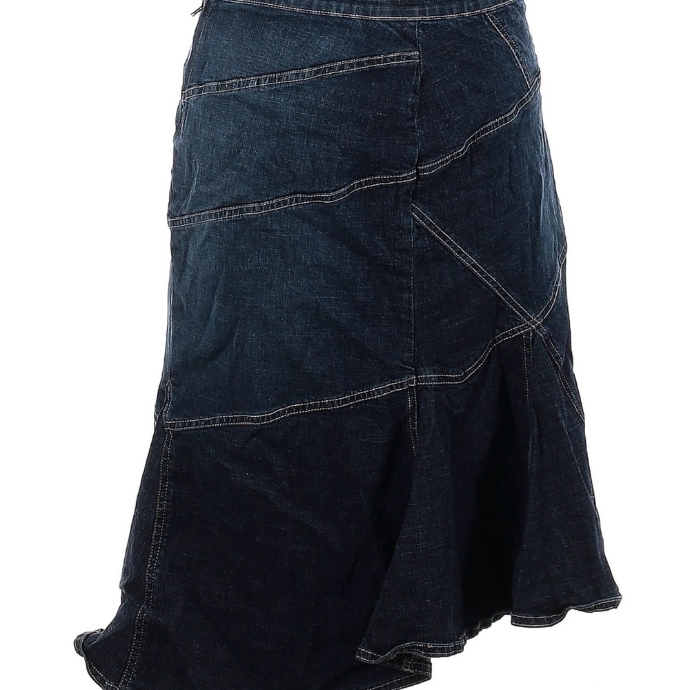 Bandolino Asymmetrical Skirt in Deep Indigo